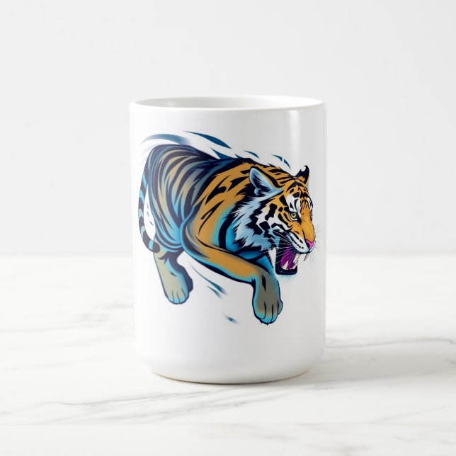 Hoppande Tiger Kaffemugg (Center)