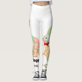 Hoppar bara genom livet kängurudesign leggings