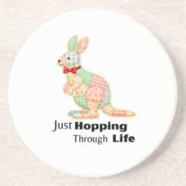 Hoppar Genom Livet Känguru Design Underlägg