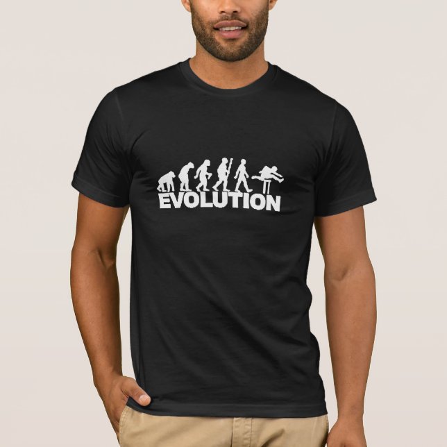 hoppar över evolutionfriidrott tee shirt (Framsida)
