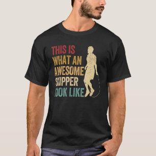 Hoppar över Rope Jumping Rope Jump Rope Fantastisk T Shirt