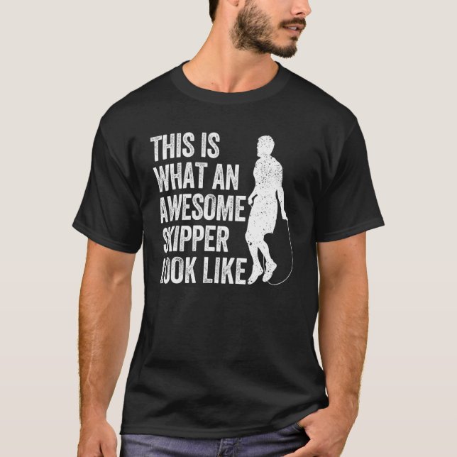 Hoppar över Rope Jumping Rope T Shirt (Framsida)