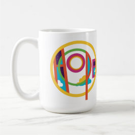 Hoppas Abstrakt Modern Art Smilelines Mugg