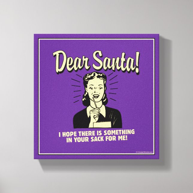 Hoppas att det finns nåt i din säck åt mig canvastryck (Framsida)