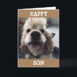 HOPPAS ATT DETTA ÄR DEN BÄSTA BIRTHDAY NÅGON SON KORT<br><div class="desc">TACK FÖR ATT VI STOPPADE AV ETT AV MINA ÅTTA STOPPAR!!!!!!</div>