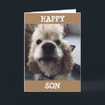 HOPPAS ATT DETTA ÄR DEN BÄSTA BIRTHDAY NÅGON SON KORT<br><div class="desc">TACK FÖR ATT VI STOPPADE AV ETT AV MINA ÅTTA STOPPAR!!!!!!</div>