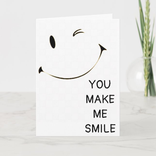 HOPPAS ATT DIN BIRTHDAY SÄTTER EN *SMILE* PÅ ANSIK KORT (Framsida)