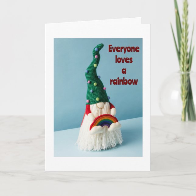 HOPPAS ATT DIN CHRISTMAS ÄR "HAPPIEST" HELGKORT (Framsida)