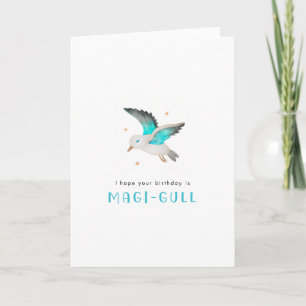 Hoppas att din födelsedag är Magi-Gull Punny Sea G Kort