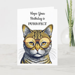Hoppas att din födelsedag är PurrFect Helgkort