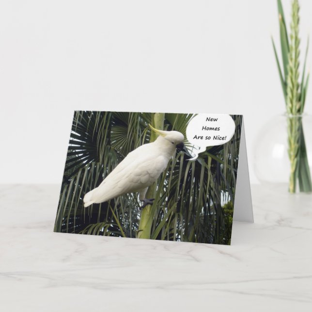 HOPPAS ATT DITT NYA HEM ÄR COMFY=GRATTISS KORT (Framsida)