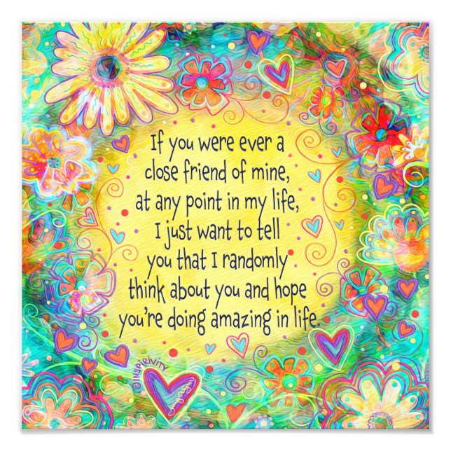 "Hoppas att du gör Fantastisk" Inspiritivitet Fototryck (Framsidan)