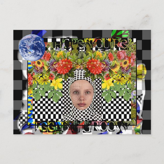 Hoppas att du känner Groovy Vykort (Framsida)