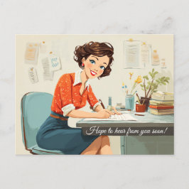 Hoppas att du snart hör av dig! vykort