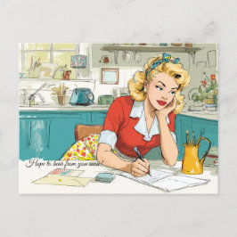 Hoppas att du snart hör av dig! vykort