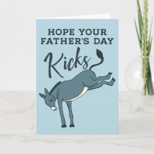 Hoppas att Fars dag Kicks är en fin Donkey Kort