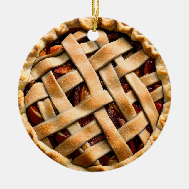 Hoppas att julen är Peachy Julgransprydnad Keramik (Framsidan)