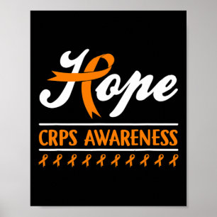 Hoppas att RSD CRPS-Orangen för medvetandegrad Mån Poster