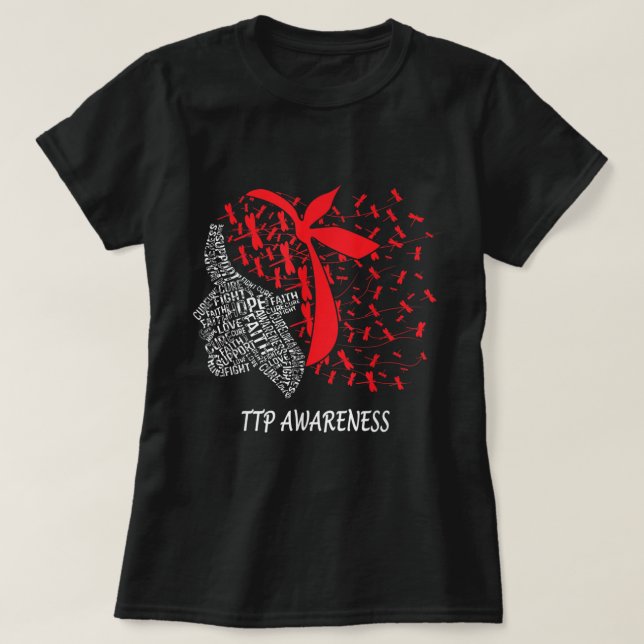 Hoppas att TTP-medvetandet bekämpas T Shirt (Design framsida)