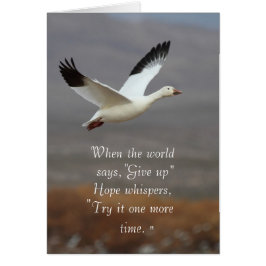 Hoppas att viskare provar det igen hälsningskort