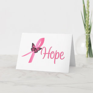 Hoppas bröstcancermedvetenhet kort