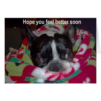 Hoppas dig den bättre känselförnimmelsen snart hälsningskort