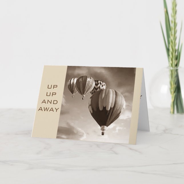 HOPPAS DIG *SNART* PÅ DITT BIRTIDAGS-LUFTBALLONG KORT (Framsida)