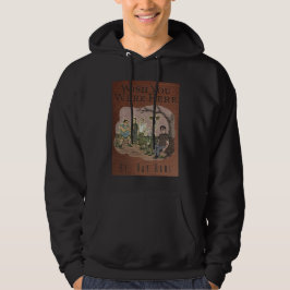 Hoppas du är här - hoodie med dragkedja framtill