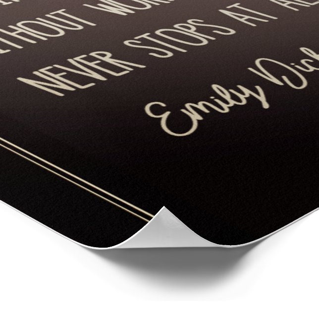 HOPPAS EN Sak MED Fjädrar Poster (Hörn)