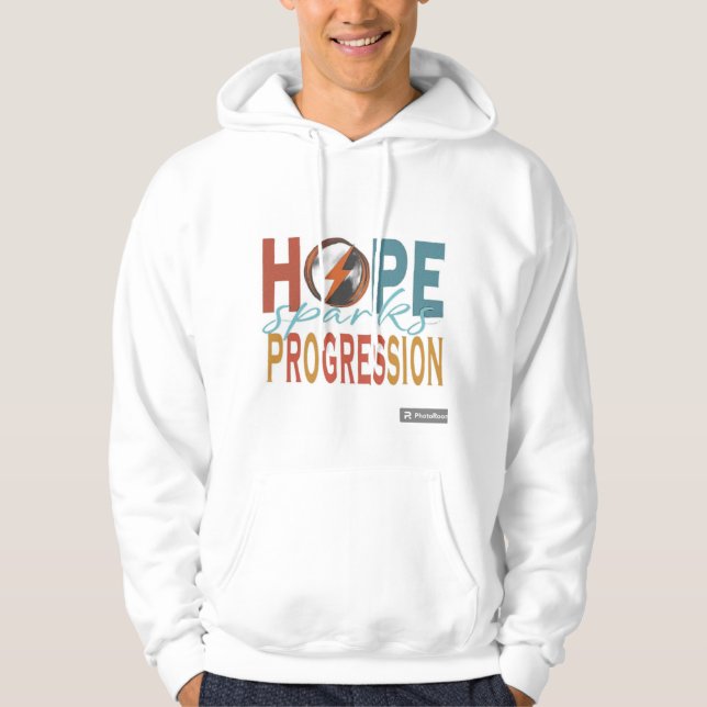 Hoppas gnista procession hoodie (Framsida)