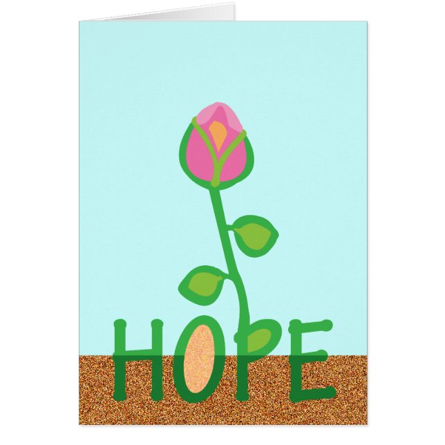 hoppas hälsningskort (Framsidan)