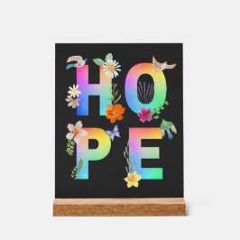 Hoppas konstnärligt positiv motiv inspirerande