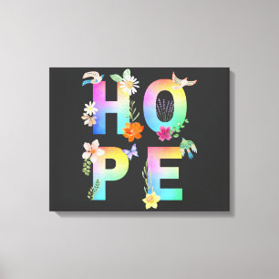 Hoppas konstnärligt positiv motiv inspirerande canvastryck