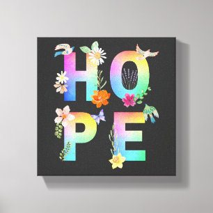 Hoppas konstnärligt positiv motiv inspirerande canvastryck