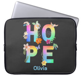 Hoppas konstnärligt positiv motiv inspirerande laptop fodral