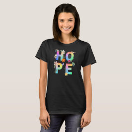 Hoppas konstnärligt positiv motiv inspirerande t shirt