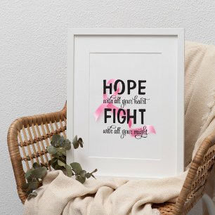 Hoppas med all hjärt-cancer poster
