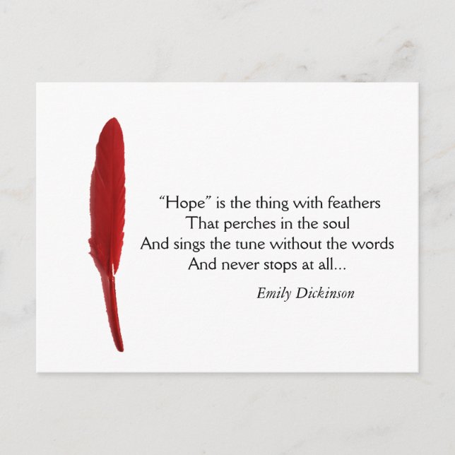 Hoppas motiveringscitat vykort (Framsida)