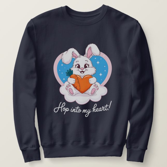 Hoppas på mitt hjärta | T-shirt Lång Ärmad Tröja (Design framsida)