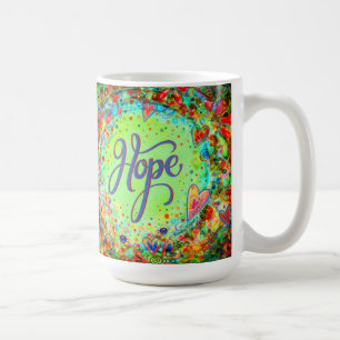 Hoppas på Söt Blommigt Viktig inspirerande Grönt Kaffemugg