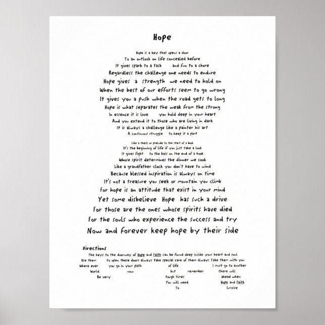 Hoppas Poster (Framsidan)