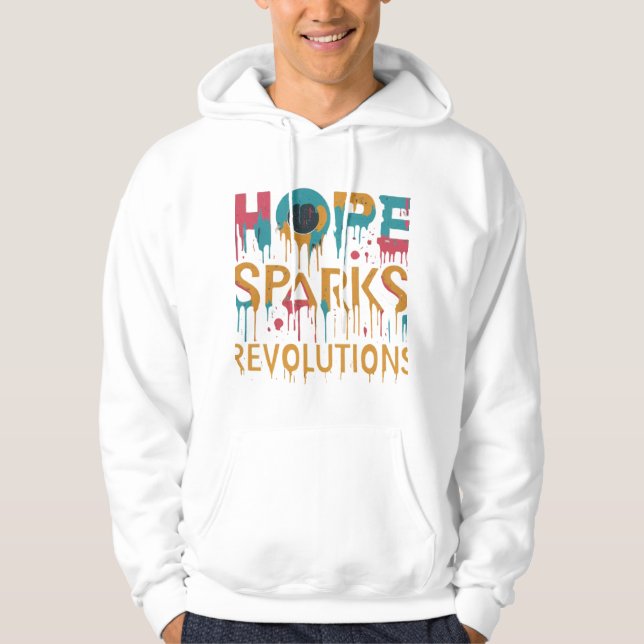 Hoppas Sparks Revolutioner. Hoodie (Framsida)