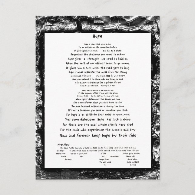 Hoppas Vykort (Framsida)