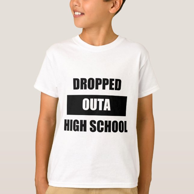 HOPPAT AV FRÅN GYMNASIET TEE SHIRT (Framsida)