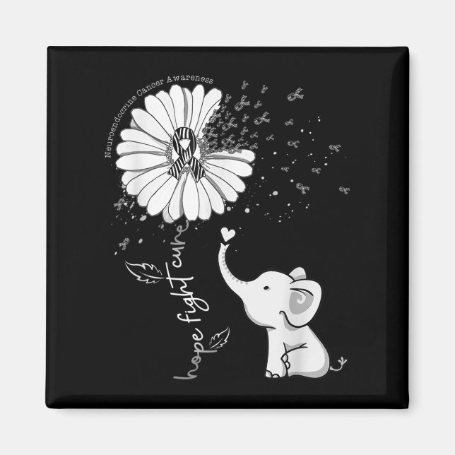 Hoppbekämpning mot Elephant Neuroendocrine Cancer  Magnet (Framsidan)
