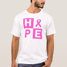 Hoppbröstcancermedvetenhet T-shirt