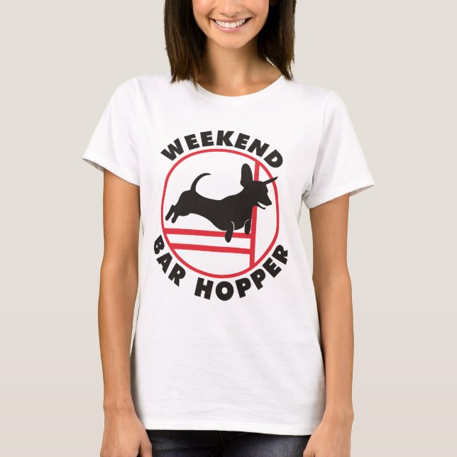 Hopper för pub för taxAgilityhelg T-shirt (Framsida)