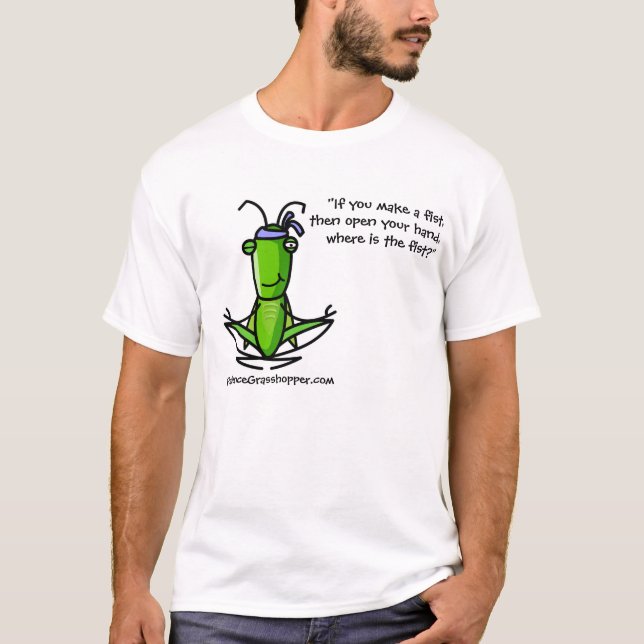 hopper-meditating_DarkTS ", om du gör en näve, t… T-shirt (Framsida)
