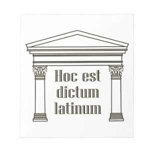 Hoppest dictum latinum - rolig latin som säger anteckningsblock