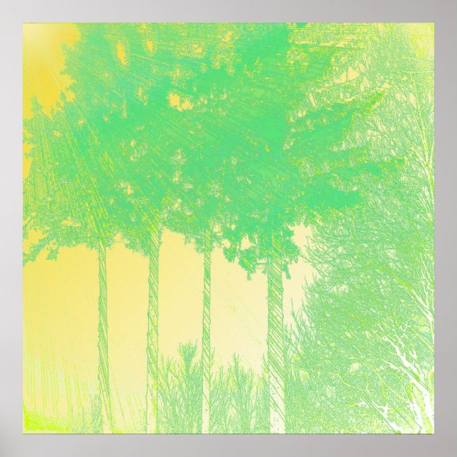 Hoppet 3 Träd Skriv ut Poster (Framsidan)